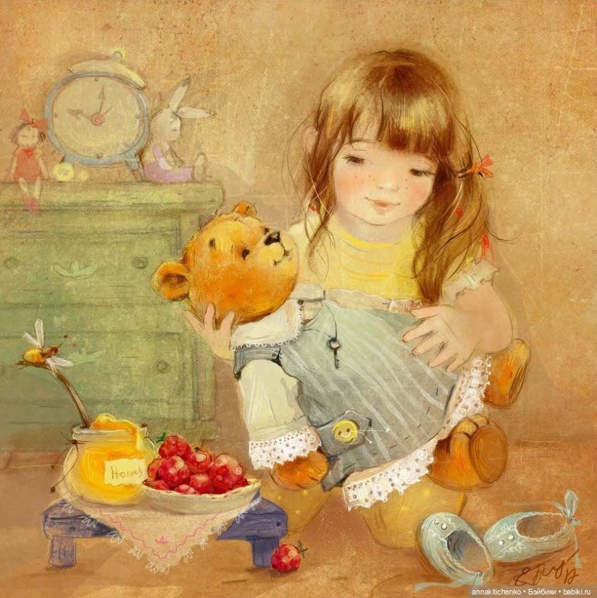Добро пожаловать в детство! Нежные акварельные иллюстрации Екатерины Бабок
