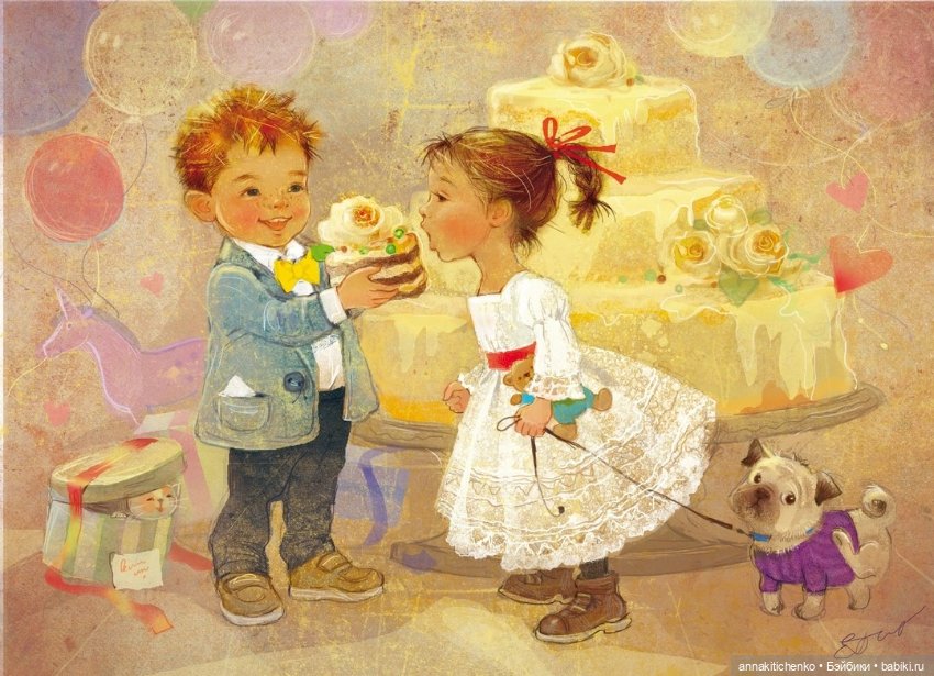 Добро пожаловать в детство! Нежные акварельные иллюстрации Екатерины Бабок