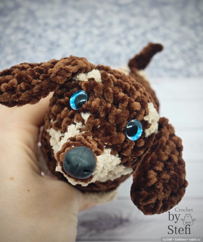 Таксик — Вязаные игрушки и амигуруми: крючком (фото 5)