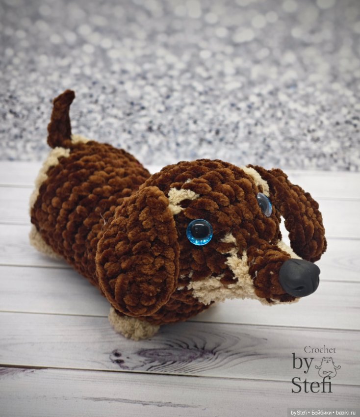 Таксик — Вязаные игрушки и амигуруми: крючком (фото 2)