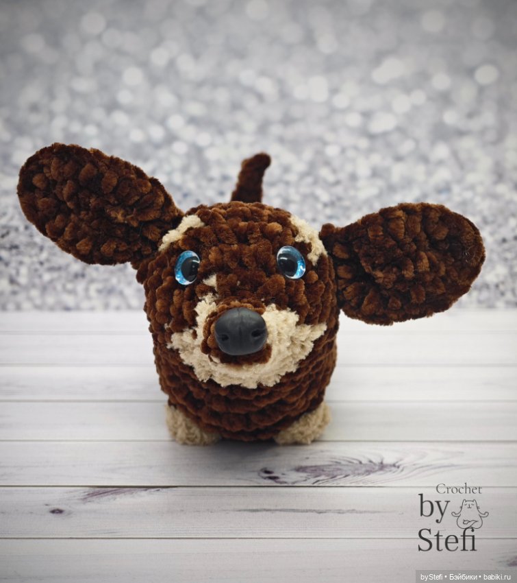 Таксик — Вязаные игрушки и амигуруми: крючком (фото 4)