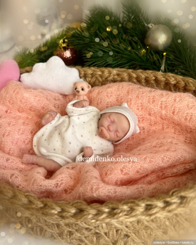 Миниреборн Оливия — Авторские миниатюрные куклы: лепка (фото 2)