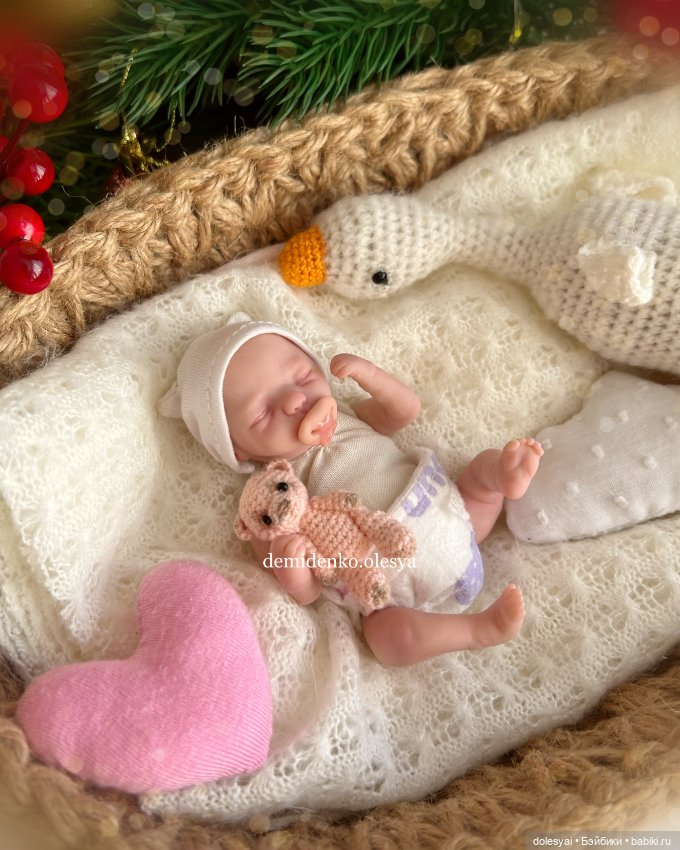 Миниреборн Оливия — Авторские миниатюрные куклы: лепка (фото 5)