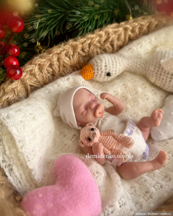 Миниреборн Оливия — Авторские миниатюрные куклы: лепка (фото 4)