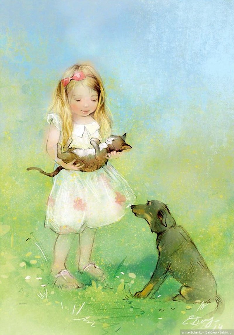Добро пожаловать в детство! Нежные акварельные иллюстрации Екатерины Бабок