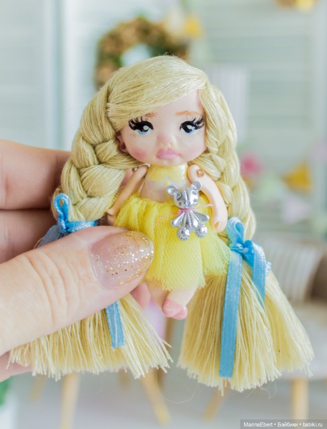 ⭐⭐⭐Кукла - брошь Эмма⭐⭐⭐ — Авторские миниатюрные куклы: лепка