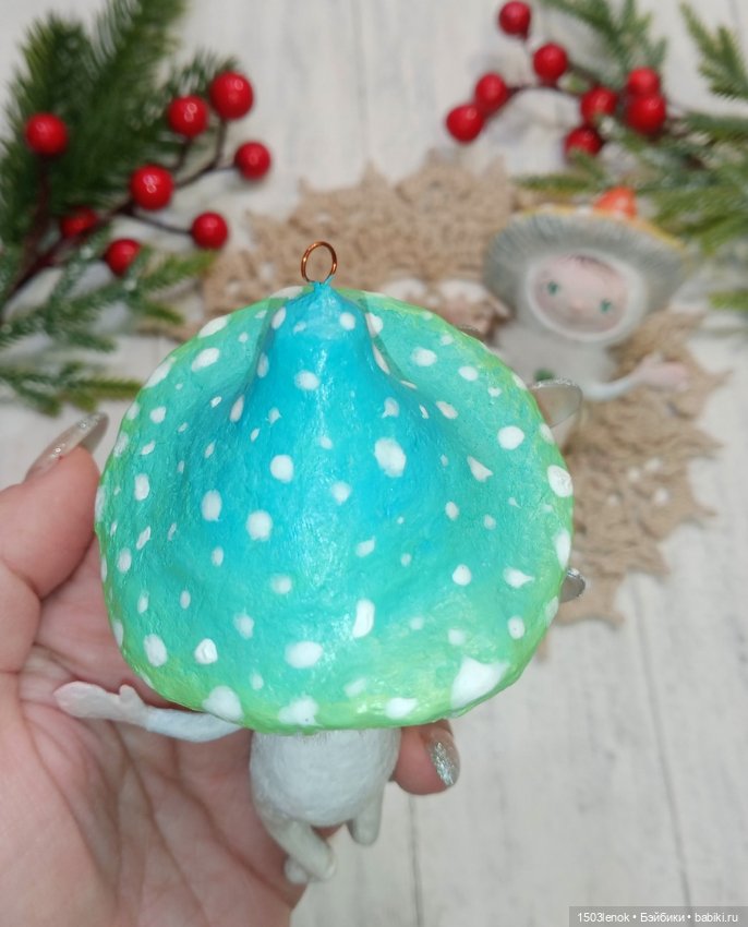 Грибочки — Лепка авторских игрушек и папье (фото 6)