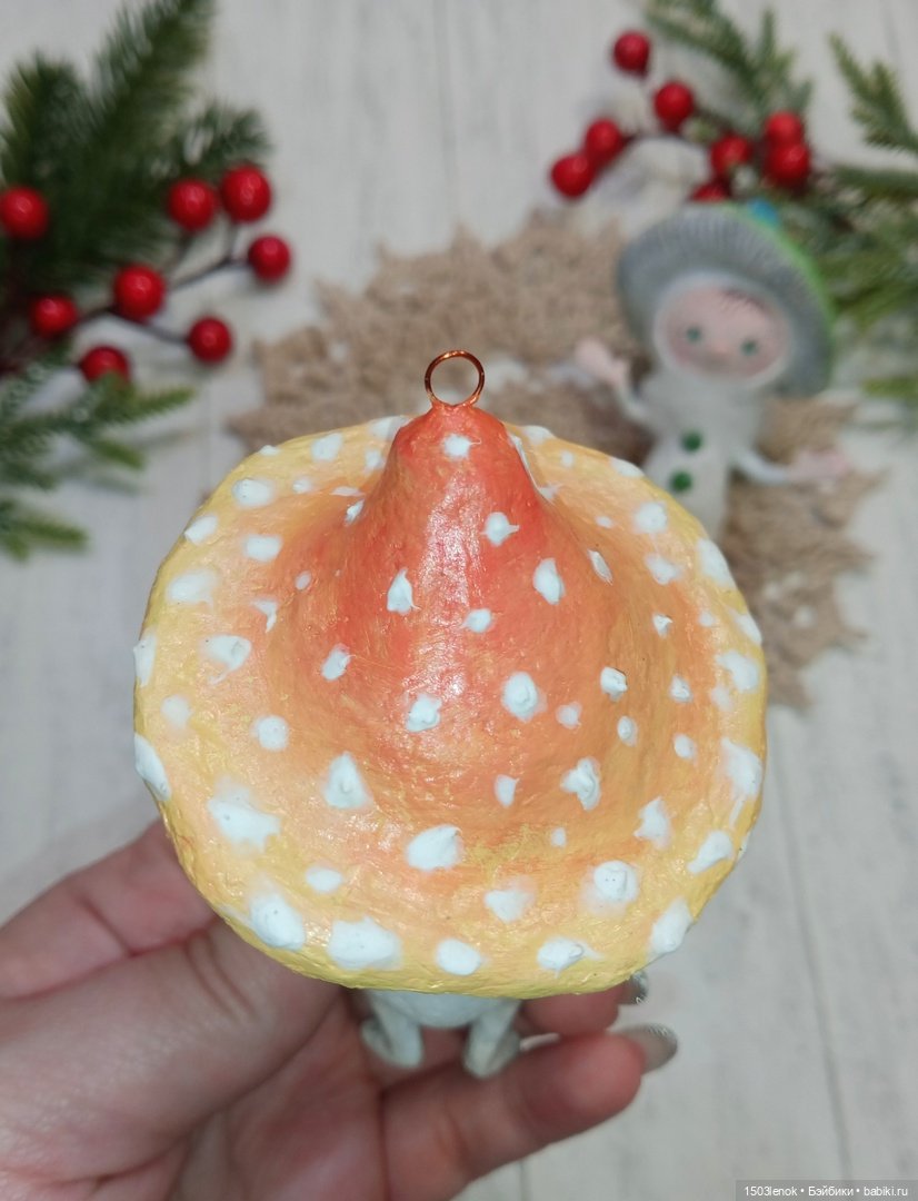 Грибочки — Лепка авторских игрушек и папье