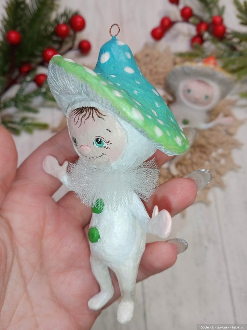 Грибочки — Лепка авторских игрушек и папье (фото 3)