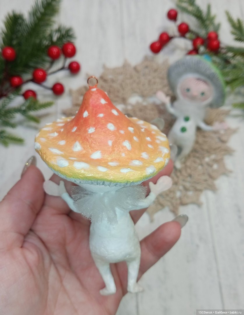 Грибочки — Лепка авторских игрушек и папье