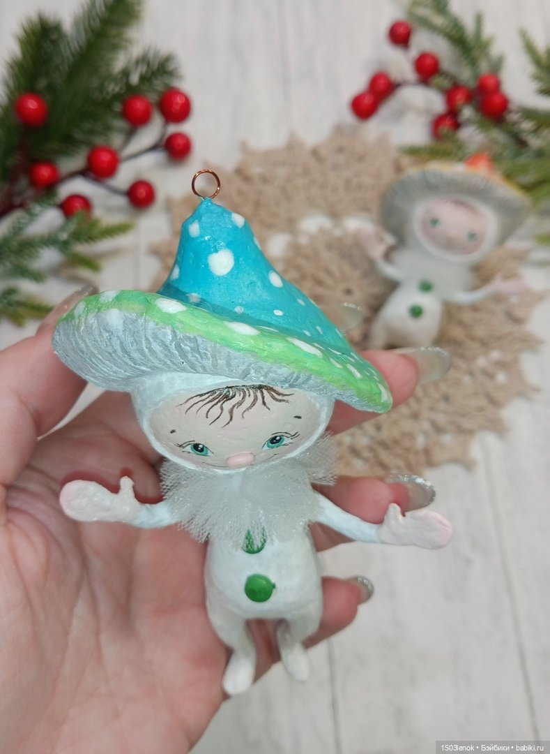 Грибочки — Лепка авторских игрушек и папье (фото 7)