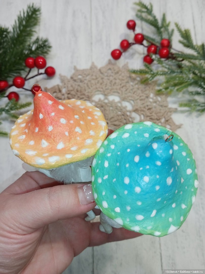 Грибочки — Лепка авторских игрушек и папье