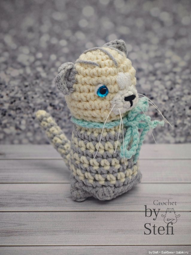 Новый котейка — Вязаные игрушки и амигуруми: крючком (фото 3)