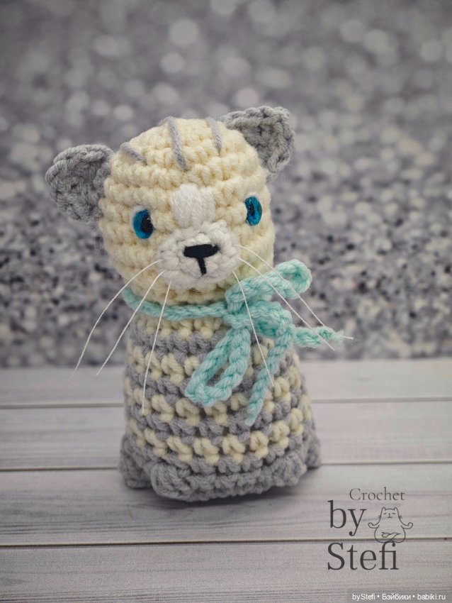 Новый котейка — Вязаные игрушки и амигуруми: крючком