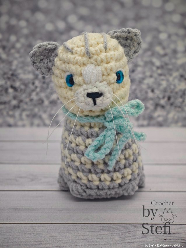 Новый котейка — Вязаные игрушки и амигуруми: крючком (фото 2)