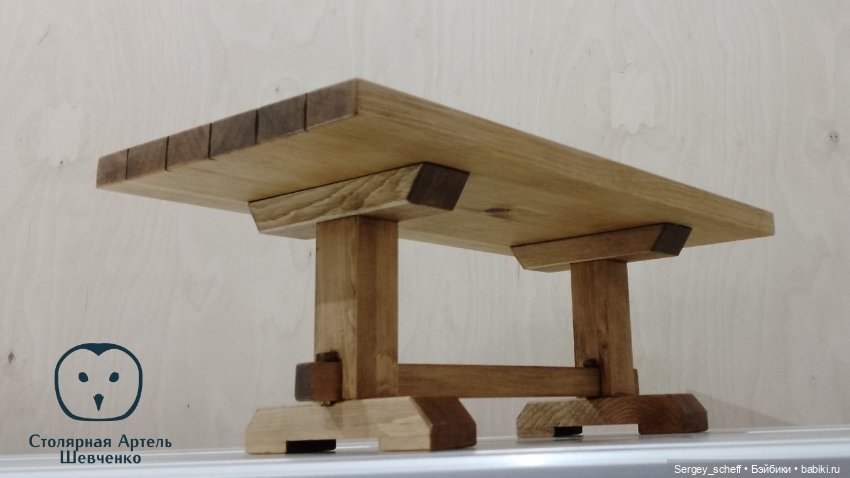 Стол 1/6 под старину — Мебель для кукол и домиков: фото