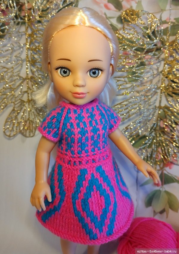 Жаккардовое двустороннее платье для Мэри