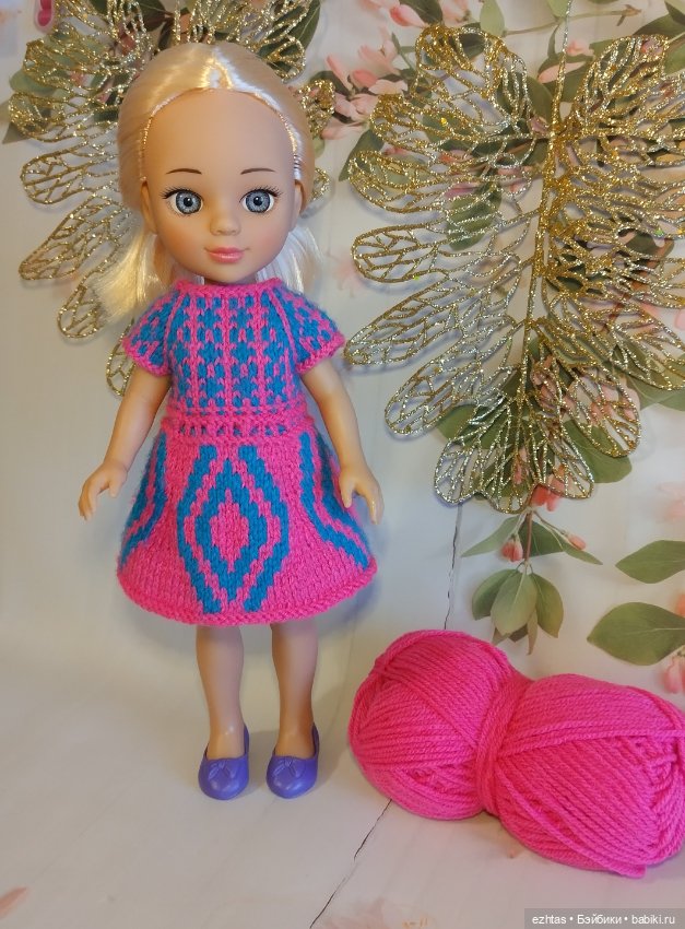 Жаккардовое двустороннее платье для Мэри