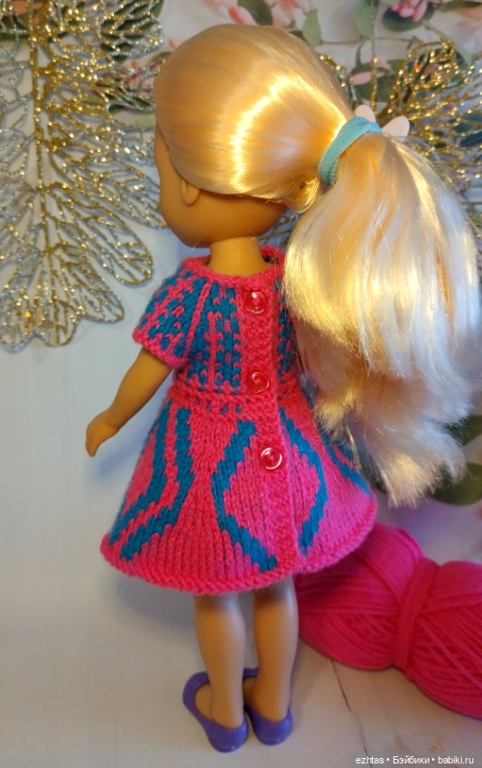 Жаккардовое двустороннее платье для Мэри (фото 6)