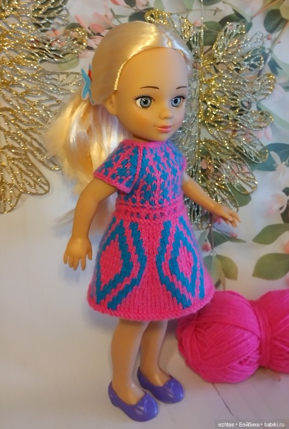 Жаккардовое двустороннее платье для Мэри