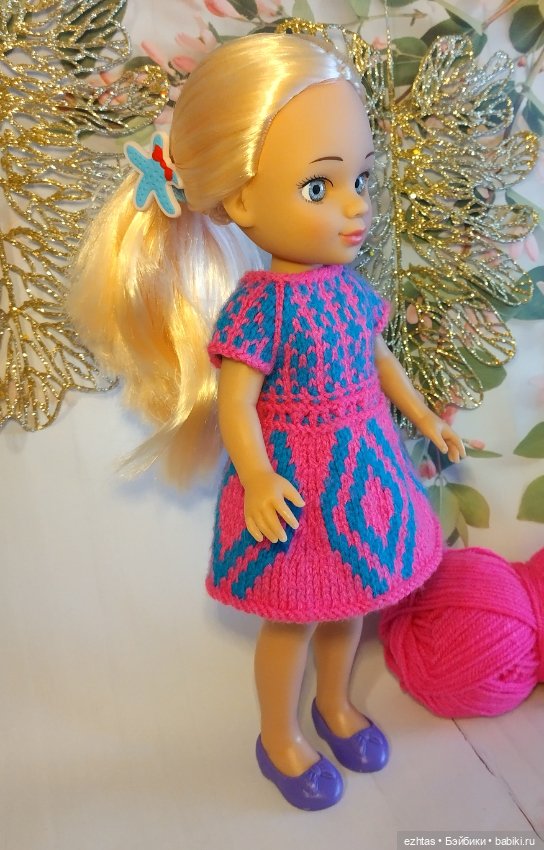 Жаккардовое двустороннее платье для Мэри