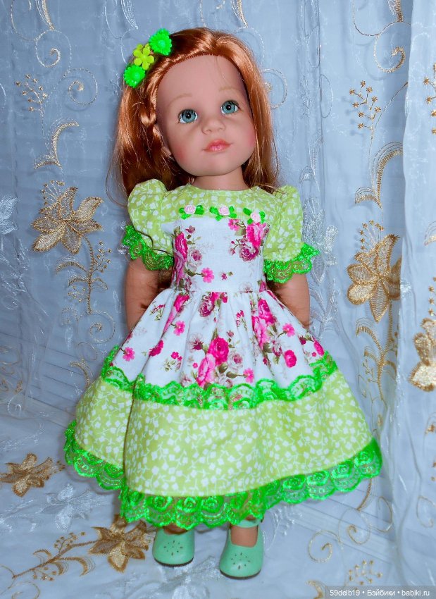 Бесплатная выкройка рукава "фонарик" для кукол ГОТЦ 48-50 см (фото 10)