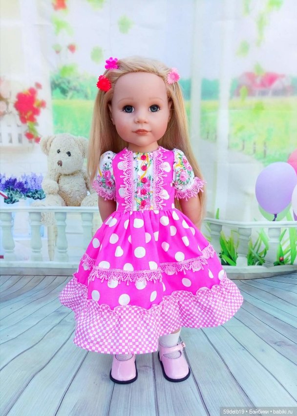 Бесплатная выкройка рукава "фонарик" для кукол ГОТЦ 48-50 см (фото 4)