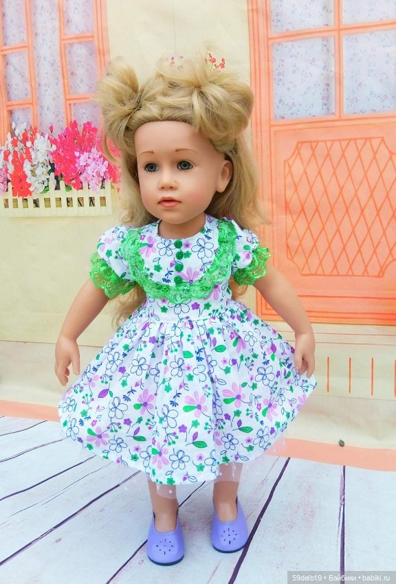 Бесплатная выкройка рукава "фонарик" для кукол ГОТЦ 48-50 см (фото 7)