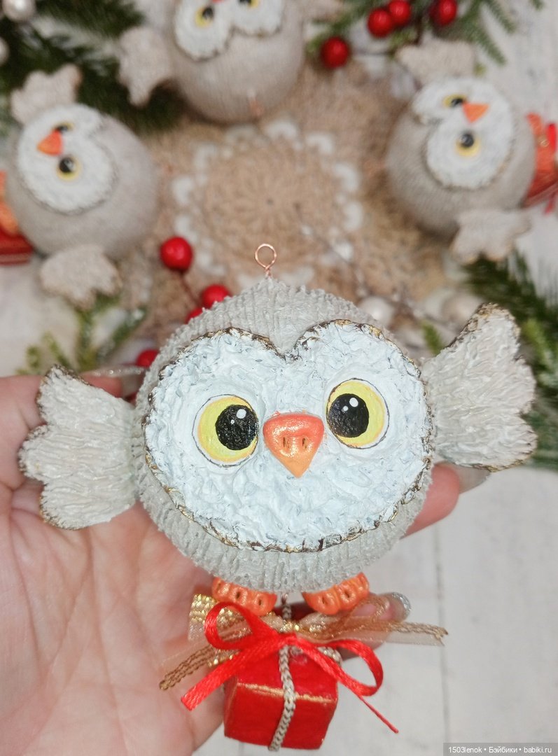 Совушки — Лепка авторских игрушек и папье (фото 4)