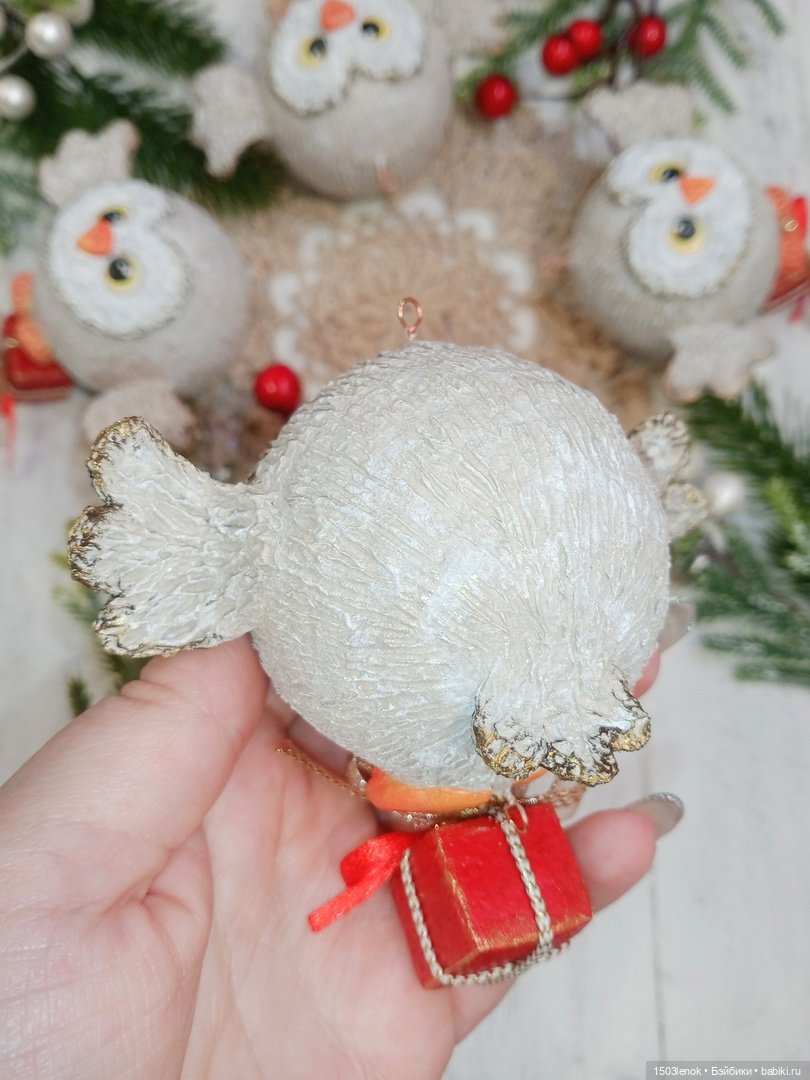 Совушки — Лепка авторских игрушек и папье (фото 7)