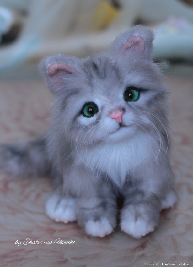 Котенок Дейзи — Авторские игрушки из разных материалов: синельная проволока