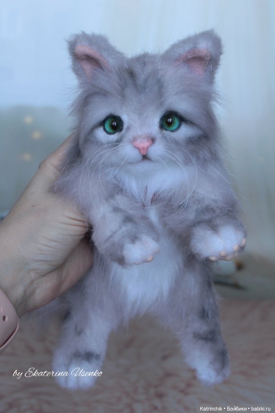 Котенок Дейзи — Авторские игрушки из разных материалов: синельная проволока (фото 7)