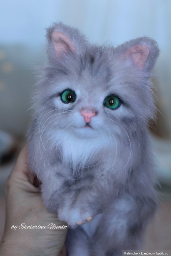 Котенок Дейзи — Авторские игрушки из разных материалов: синельная проволока (фото 3)