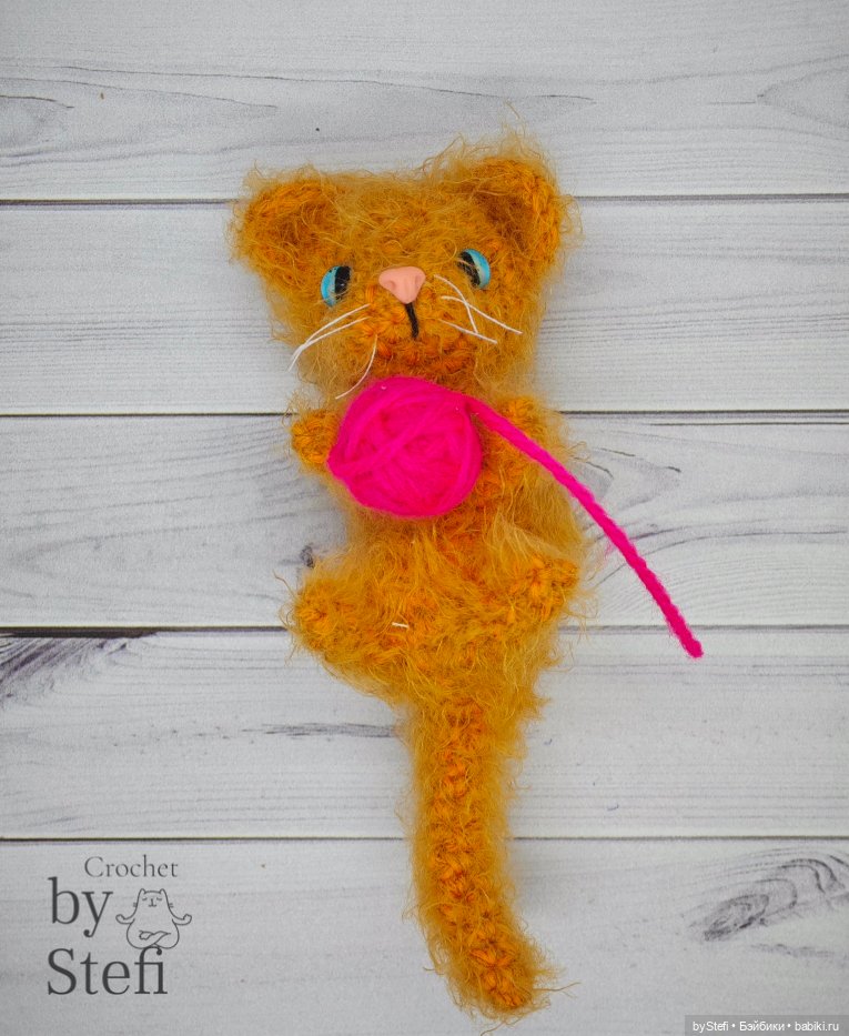 Озорной котёнок — Вязаные игрушки и амигуруми: крючком