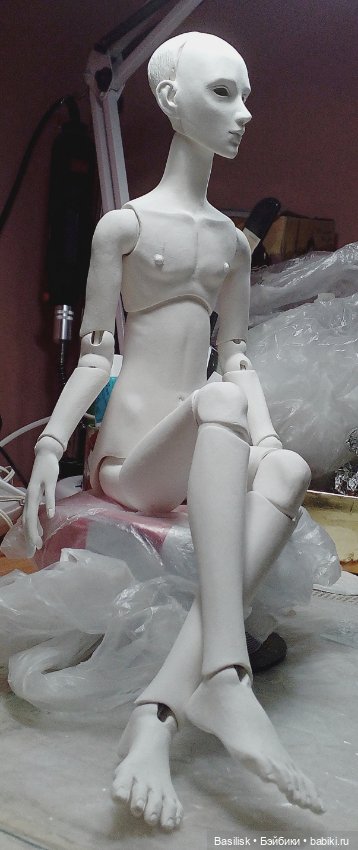 Кукла 08 процесс — Авторские шарнирные куклы своими руками: лепка (фото 3)