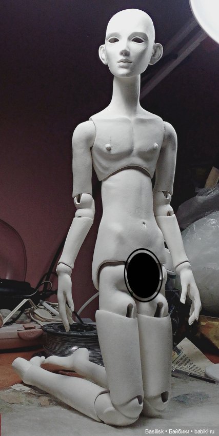 Кукла 08 процесс — Авторские шарнирные куклы своими руками: лепка (фото 9)