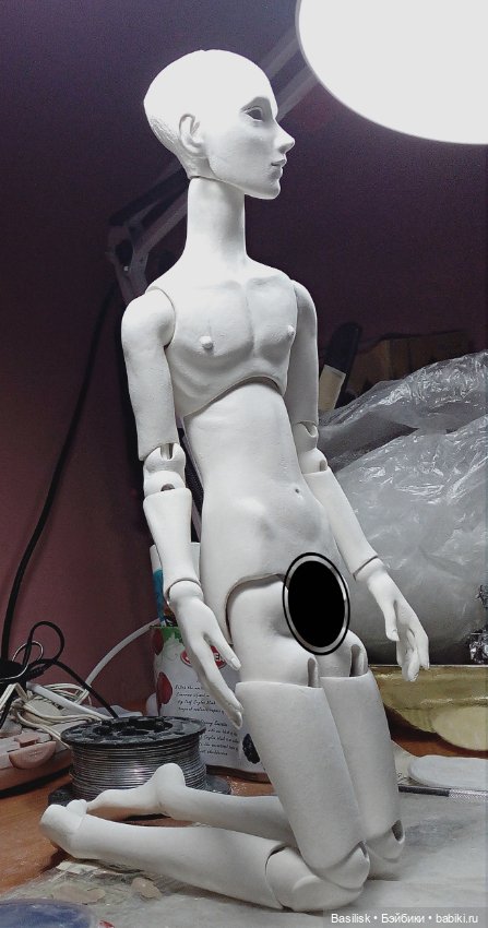 Кукла 08 процесс — Авторские шарнирные куклы своими руками: лепка (фото 2)