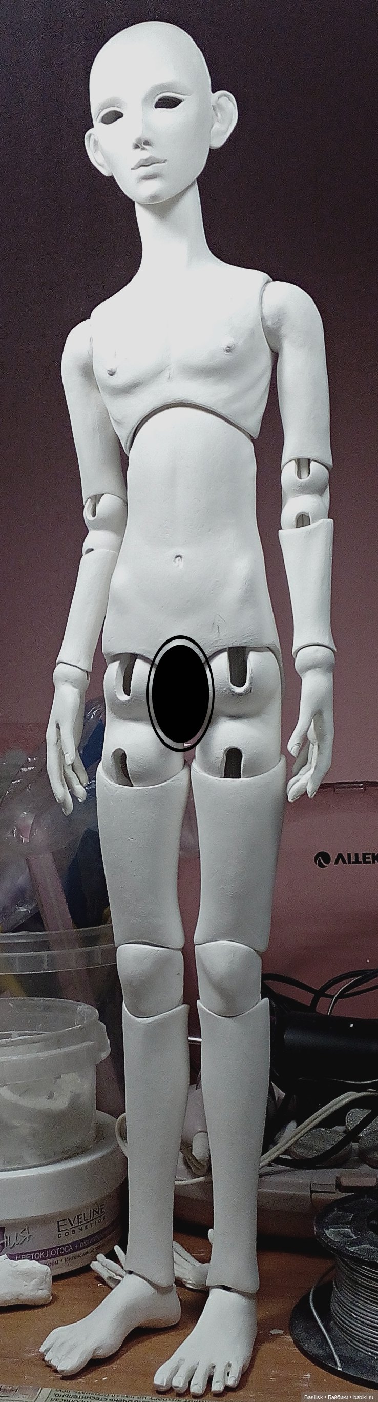 Кукла 08 процесс — Авторские шарнирные куклы своими руками: лепка