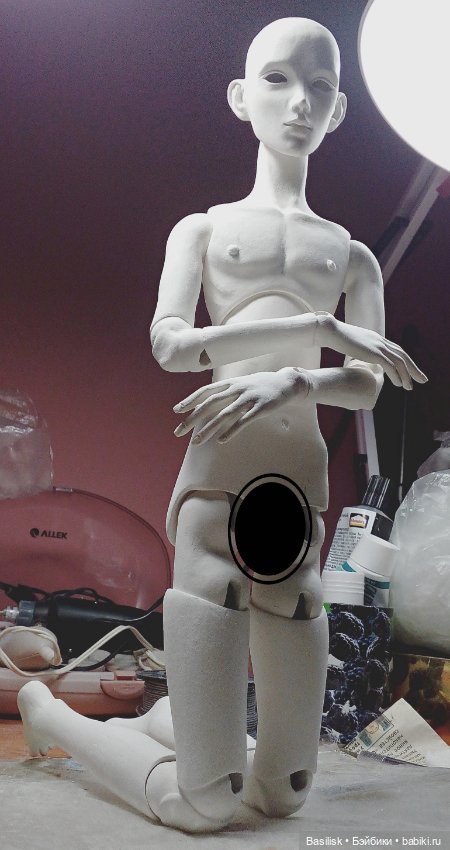 Кукла 08 процесс — Авторские шарнирные куклы своими руками: лепка (фото 7)