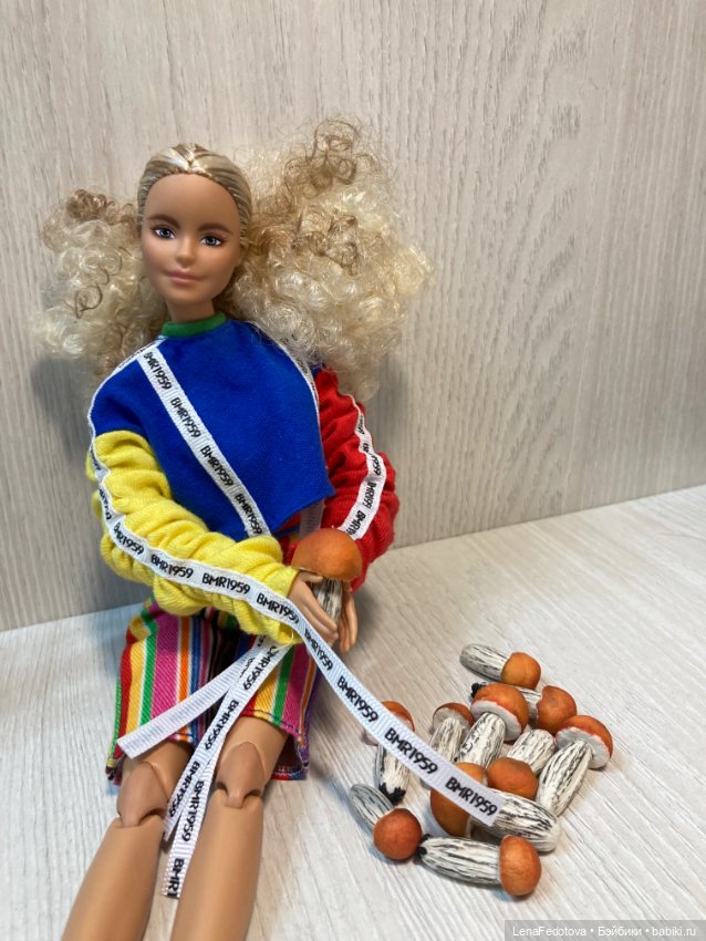 Грибочки в миниатюре. Подосиновик и белый гриб (фото 8)