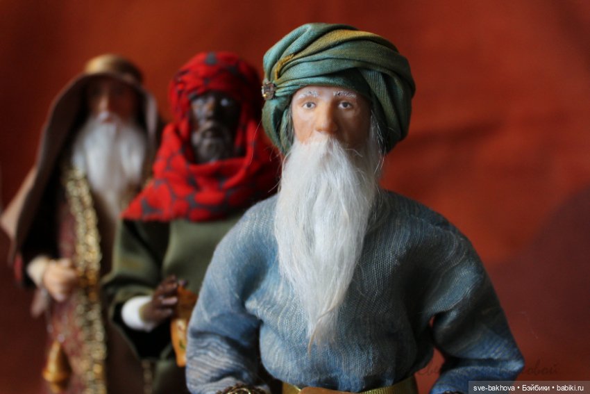 Волхвы — Лепка авторских кукол: полимерная глина (фото 3)