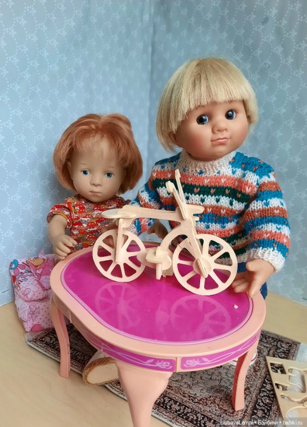 Хочу велосипееееееед — Куклы Rosemarie Anna Muller (Мюллер): Вихтели (Wichtel)
