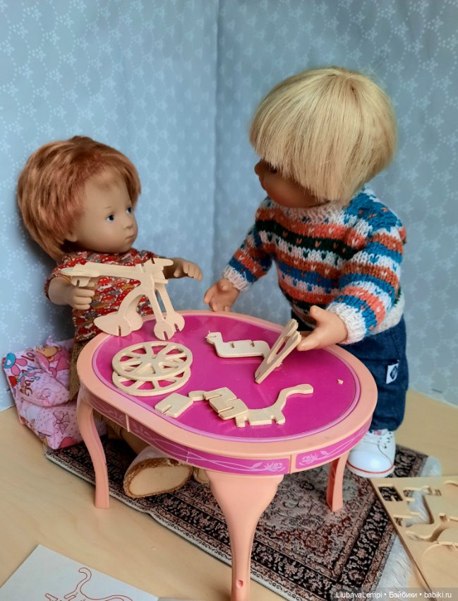 Хочу велосипееееееед — Куклы Rosemarie Anna Muller (Мюллер): Вихтели (Wichtel) (фото 9)