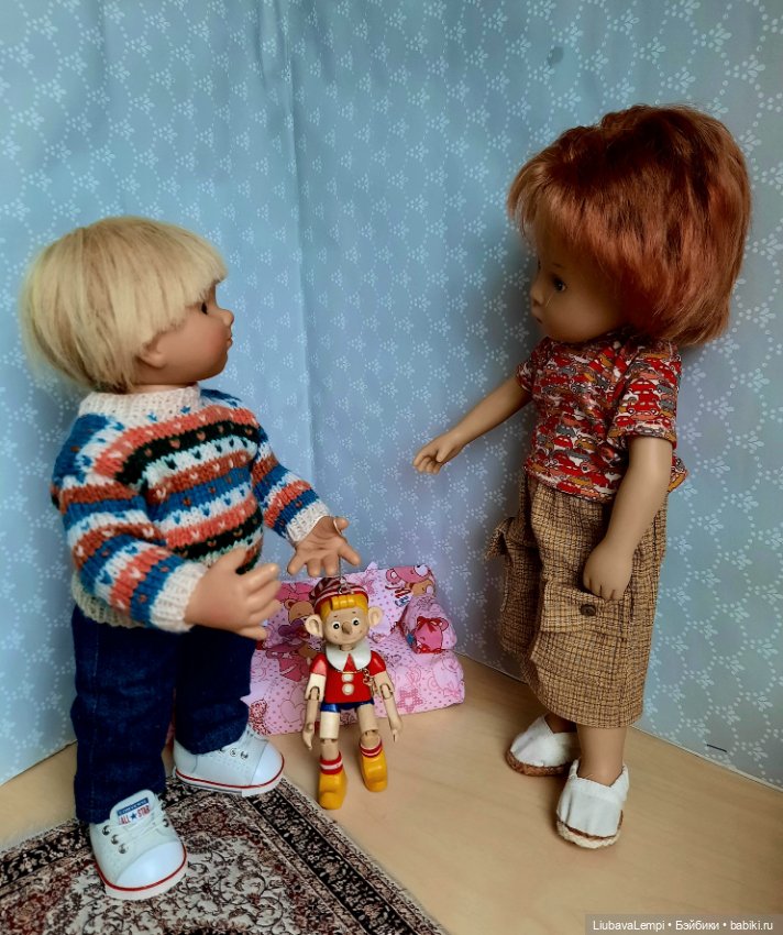 Хочу велосипееееееед — Куклы Rosemarie Anna Muller (Мюллер): Вихтели (Wichtel) (фото 2)