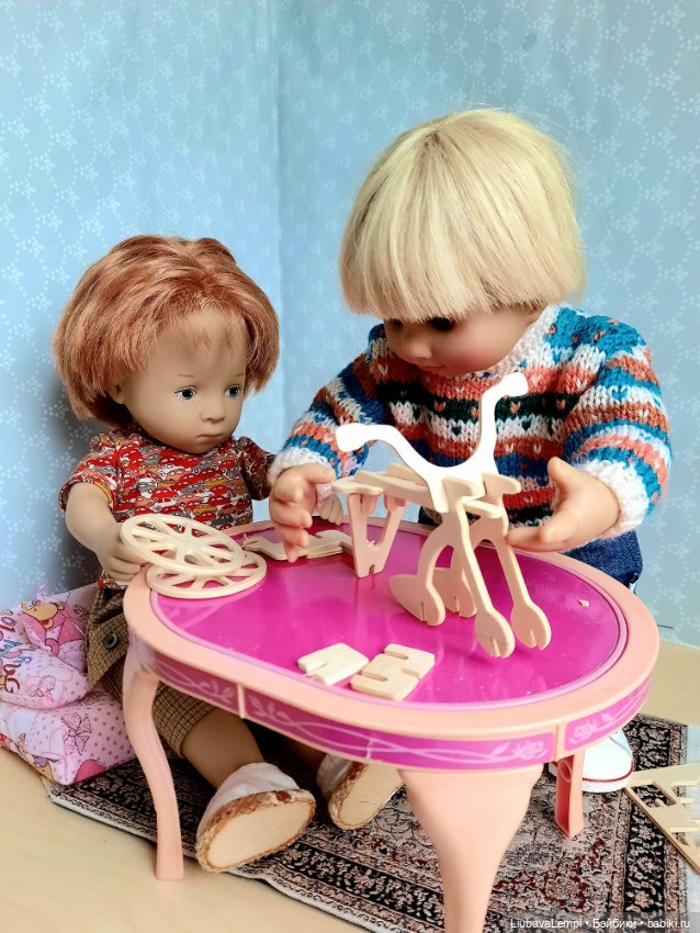 Хочу велосипееееееед — Куклы Rosemarie Anna Muller (Мюллер): Вихтели (Wichtel) (фото 10)