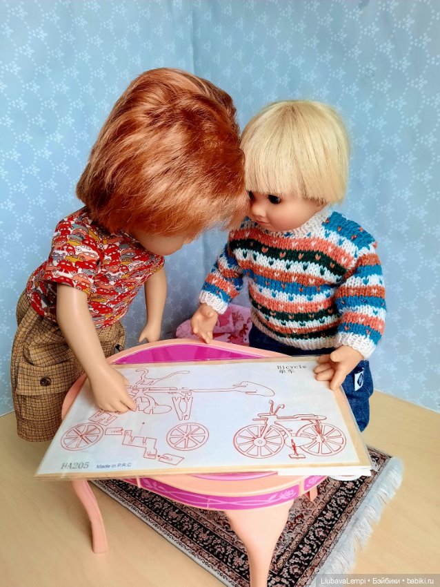 Хочу велосипееееееед — Куклы Rosemarie Anna Muller (Мюллер): Вихтели (Wichtel) (фото 6)