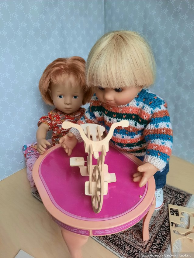 Хочу велосипееееееед — Куклы Rosemarie Anna Muller (Мюллер): Вихтели (Wichtel)