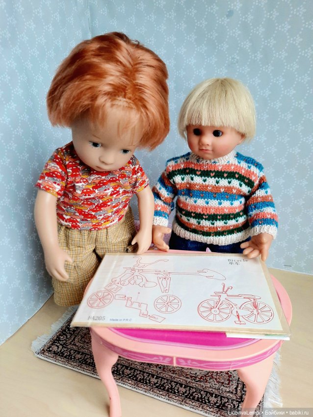 Хочу велосипееееееед — Куклы Rosemarie Anna Muller (Мюллер): Вихтели (Wichtel) (фото 5)