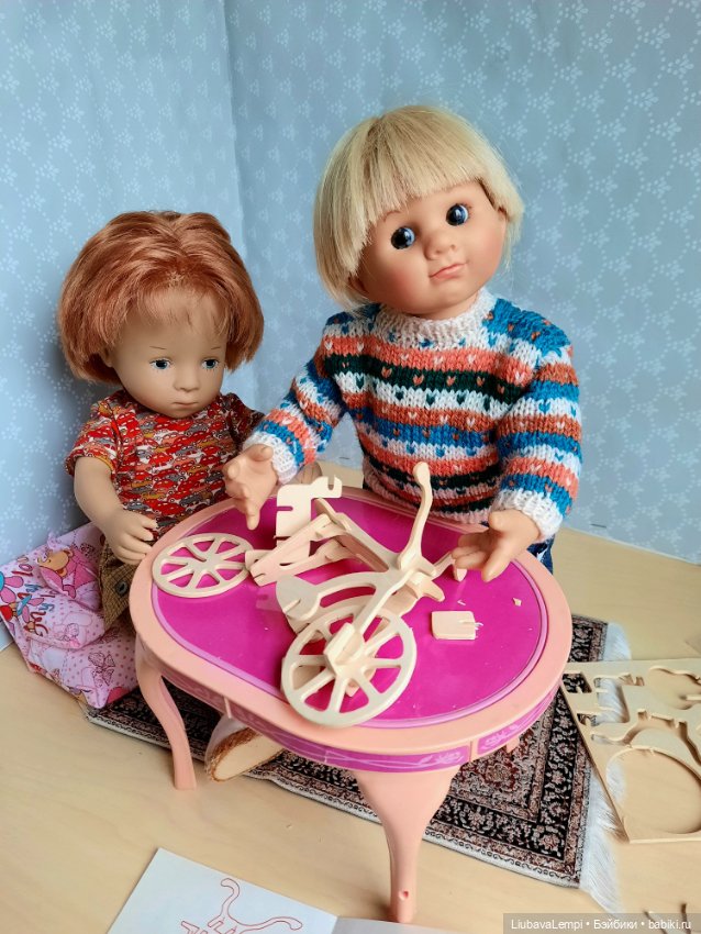 Хочу велосипееееееед — Куклы Rosemarie Anna Muller (Мюллер): Вихтели (Wichtel)