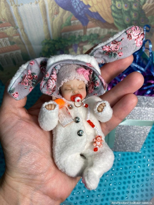 Мои спящие малыши😴🥰 — Авторские миниатюрные куклы: лепка (фото 7)
